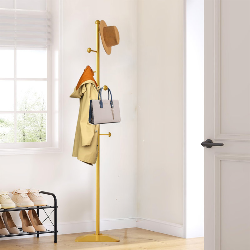 Coat Rack Freestanding, Gold