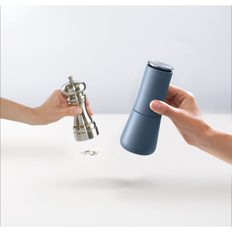 Milltop Non-Spill Salt and Pepper Mills, Sky
