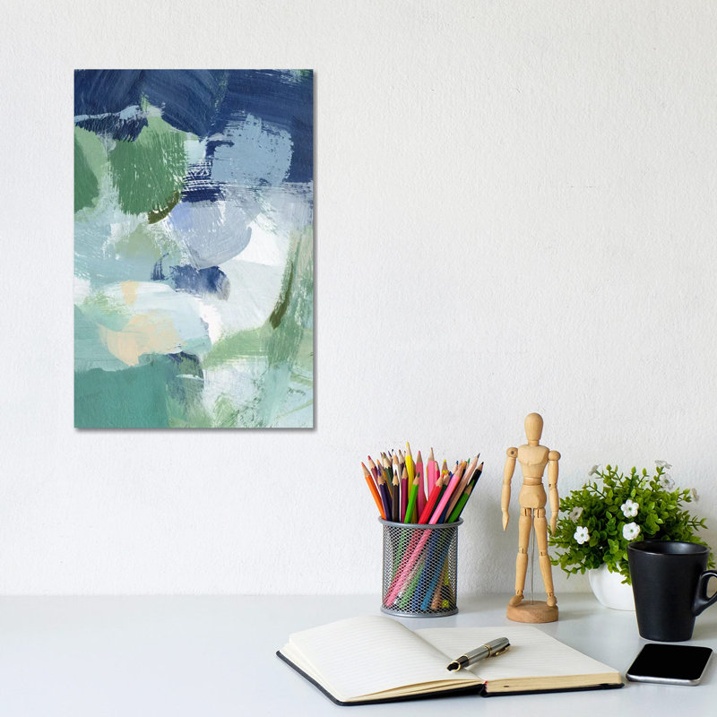 Northern Lights Abstract I 1 Piece Wrapped Canvas Painting, 30.48cm H x 20.32cm W x 1.91cm D
