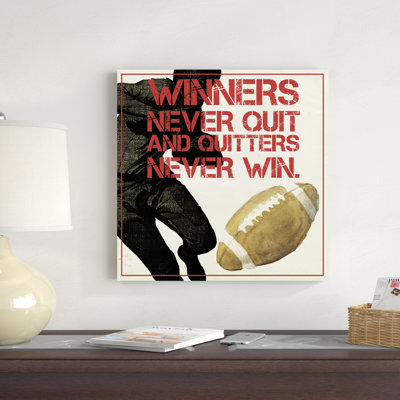 "Sports Epigram II" par Grace Popp - Art textuel sur toile tendue