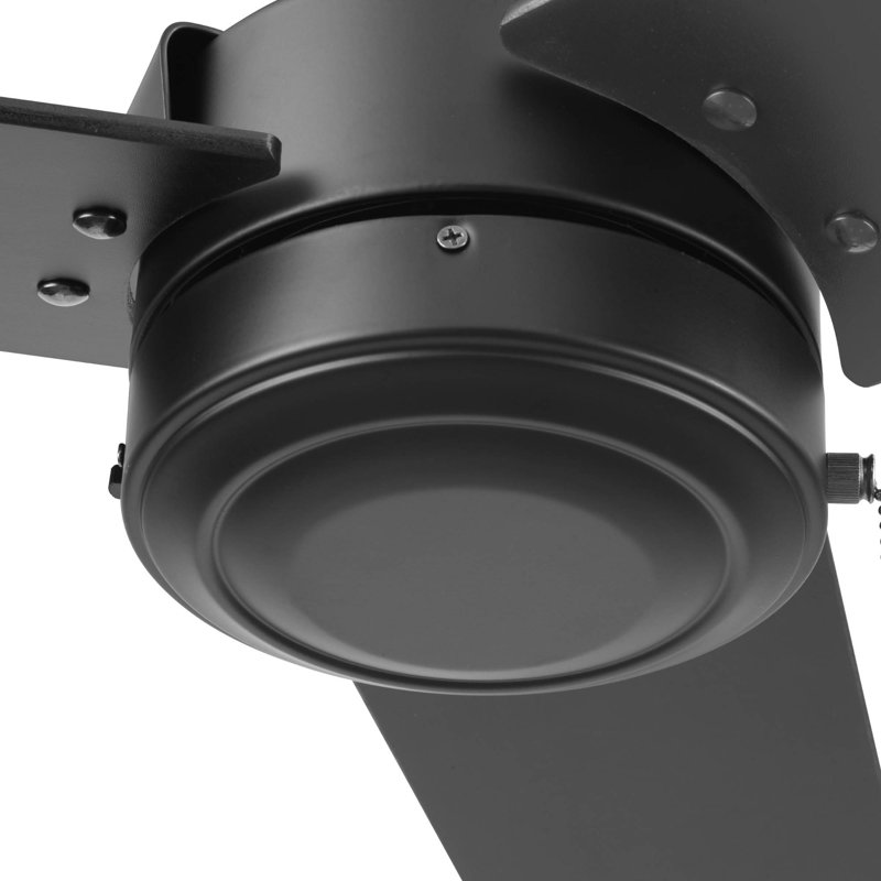 Ventilateur de plafond d'intérieur et d'extérieur 52 po Tenant, Noir mat