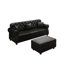 Canapé rembourré en similicuir de style moderne Mid-Century 82,6 po Lethmoss-130715474-130715475-130715481
