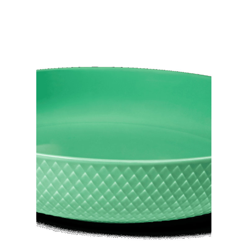 Rhombe Porcelain Serving Bowl, Green