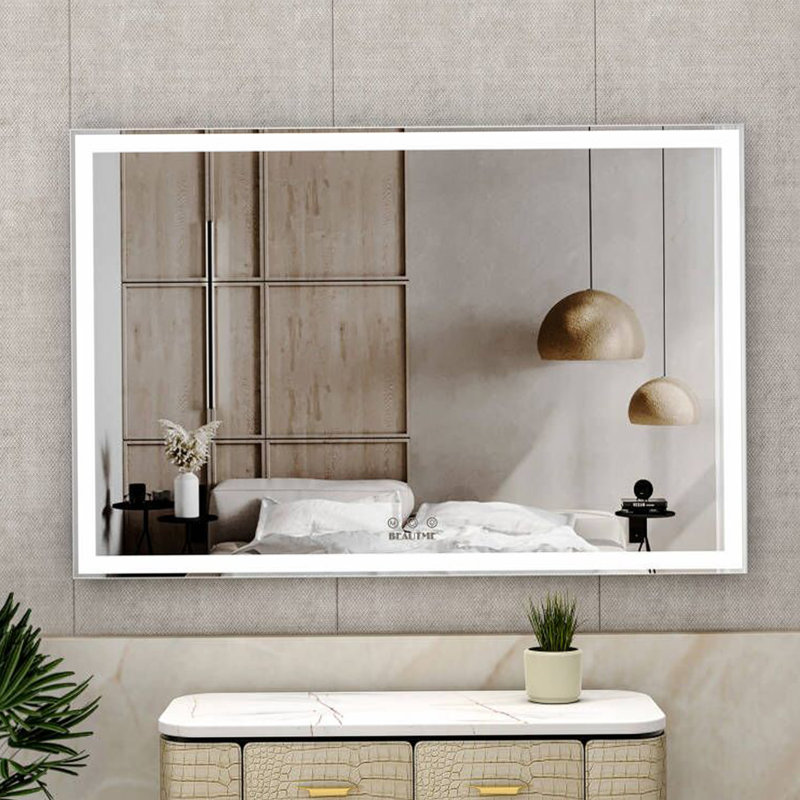 Aluminium Frame Horizontal Rectangle Mirror