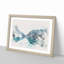 Mountain Range Reflection - Framed Print-56915532-56915533