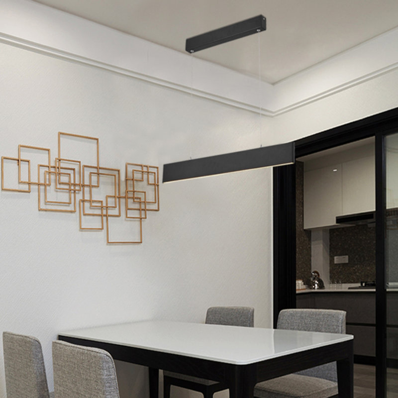 Priston Modern Black LED Linear Pendant