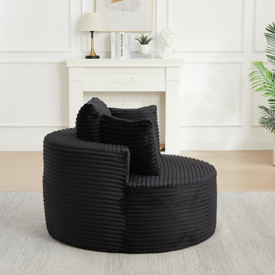 Canapé rond avec coussins