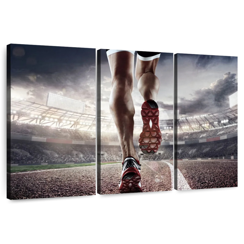 Sireci Running Athlete, 32" H x 50" W
