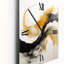 Immersion Dance Watercolor In Gold And Yellow - Abstract Painting Very Large Wall Clocks-99637040