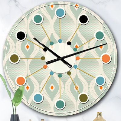 Horloge murale rétro Mid-Century