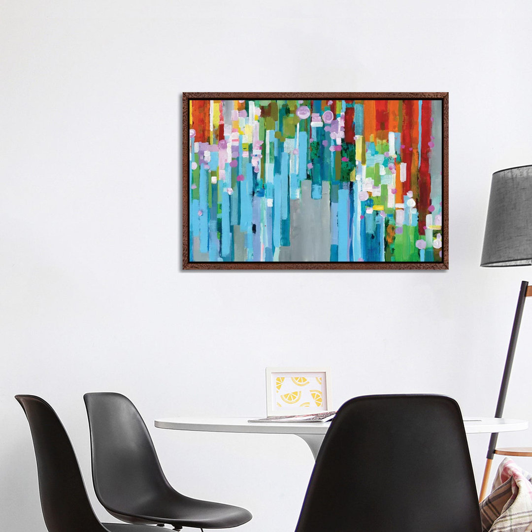 Rainbow Of Stripes In Zoom von Danhui Nai - Gallery-Wrapped Canvas Giclée on Canvas