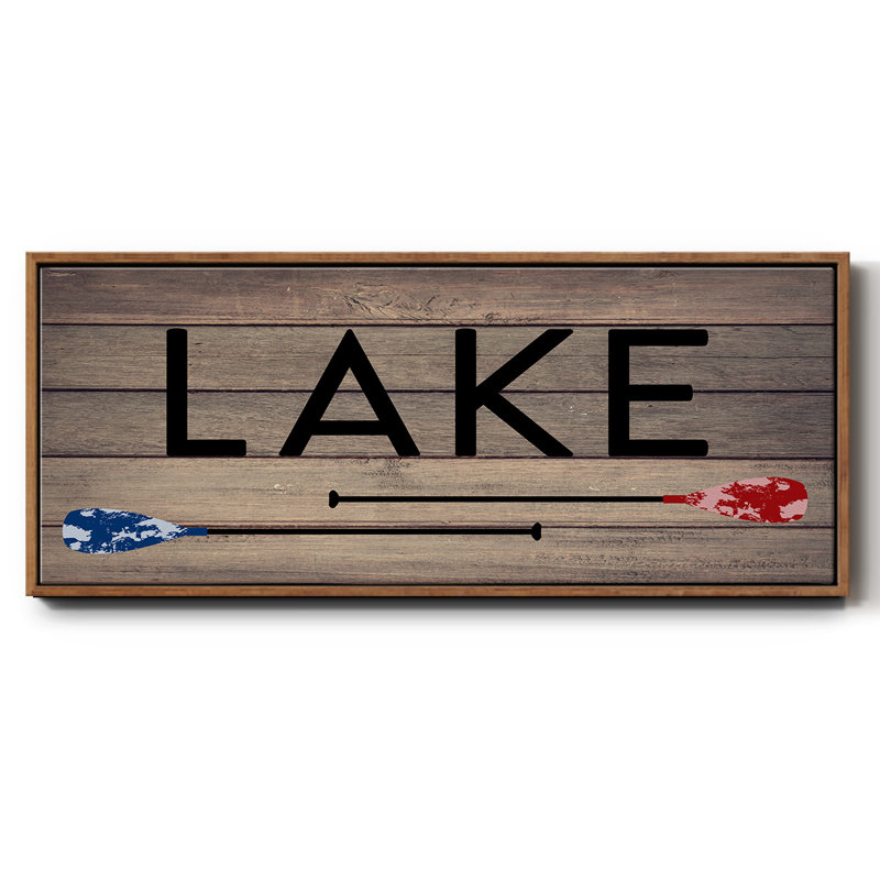 Lake Paddles- Framed Canvas