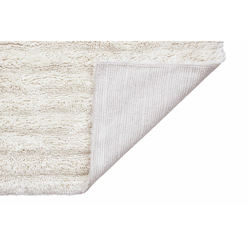 Tapis en laine Dunes - blanc mouton, Rectangle 5 pi 7 po x 7 pi 10 po