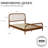 Anderson Solid Wood Spindle Bed Frame-1132010478-1138734791
