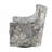 Polyester Upholstered Arm Chair with Round Base