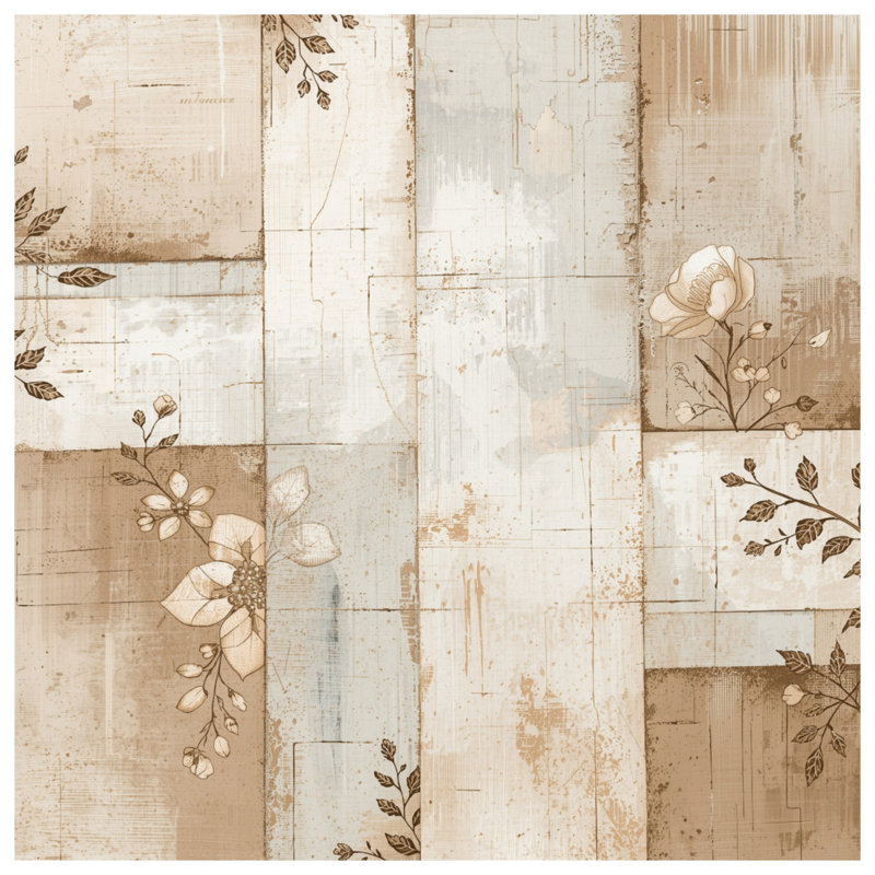 Tapis de bain Floral, L 34 po x L 21 po