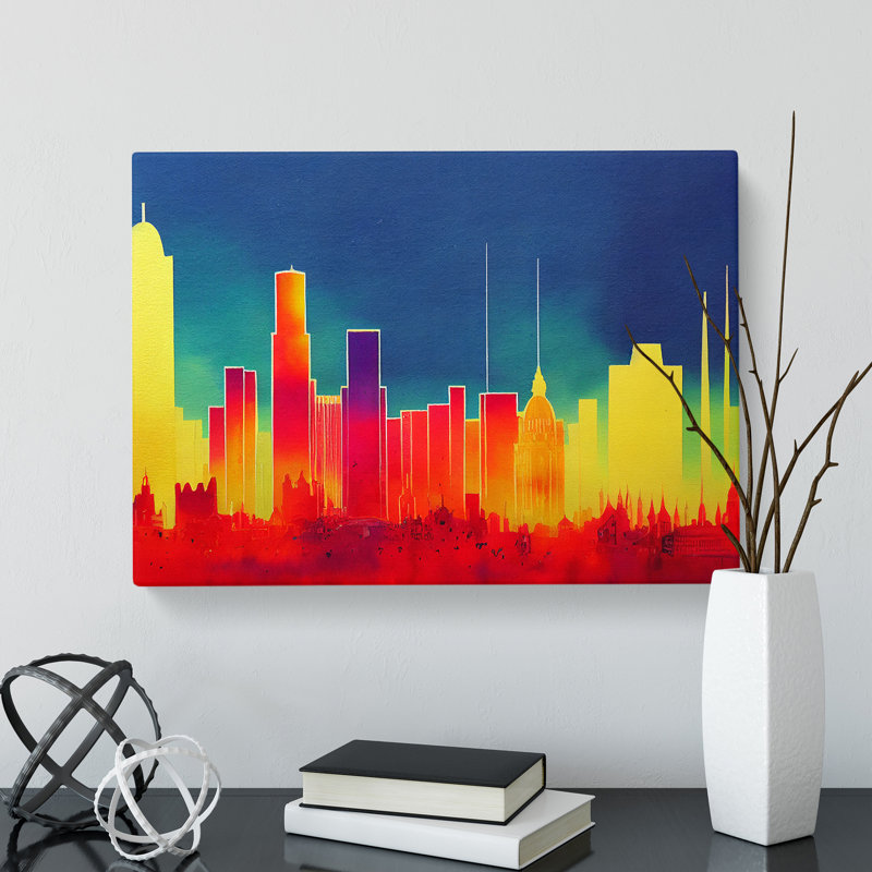 London Skyline Art Vol.4 Abstract - Wrapped Canvas, 40cm H x 60cm W x 3cm D