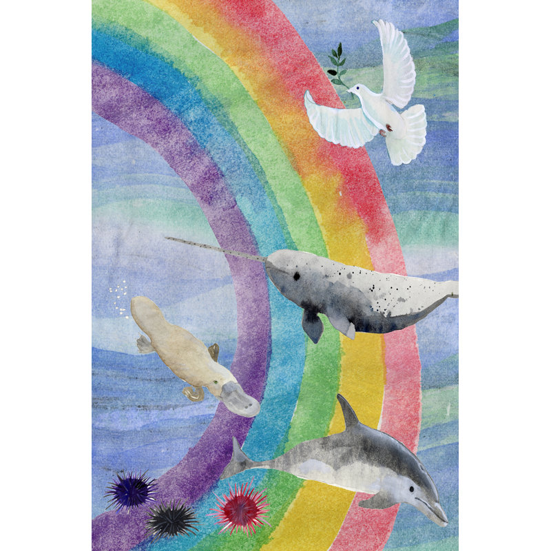 Noah's Ark II - Wrapped Canvas Painting, 30 cm H x 20 cm W, Wrapped Canvas