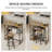 Dining Table Set for 2, Counter Height Kitchen Table and Chairs with Storage Shelves & Wine Rack, Bar Table Set with 2 Bar Stools, 3 Piece Dining Room Table Set for Small Space-290733202