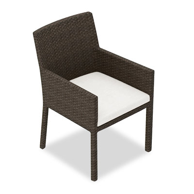 Chaise de patio avec coussin Aramanta