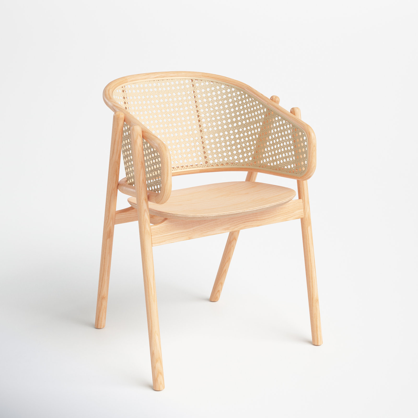 Caraline Armchair, Light Brown