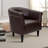 Liam Faux Leather Barrel Chair-1510817035