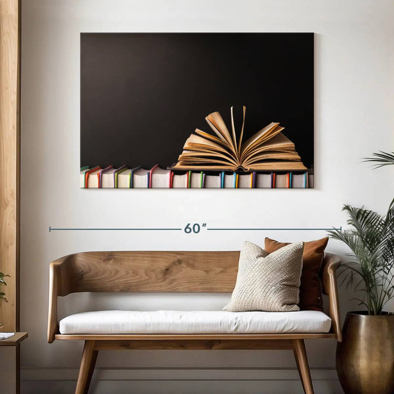Kerner Book On Books, 32" H x 48" W