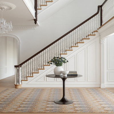 Seneca Natural Machine Printed Washable Rug