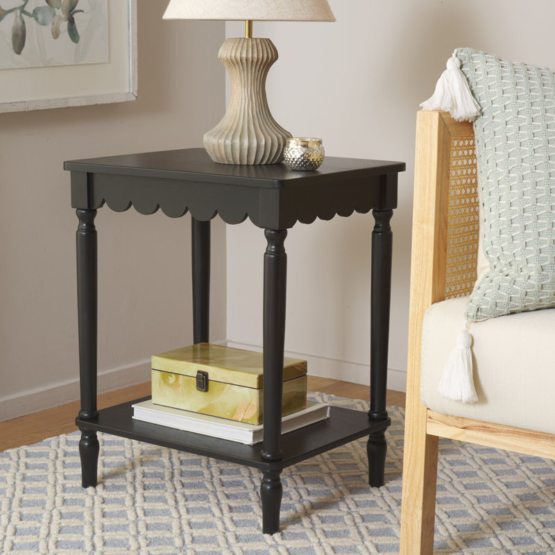 Table d'appoint Branden, Noir mat