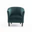 Velvet Upholstered 67m Occasional Accent Chair-765661289