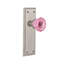 New York Plate with Crystal Pink Door Knob-623118358