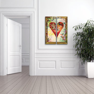 "Connection 3" par Salvatore Principe - ensemble de 2 reproductions d'art graphique sur toile tendue