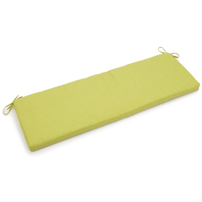 Outdoor 3'' Bench Seat Cushion, 51" W x 19" D, Lime