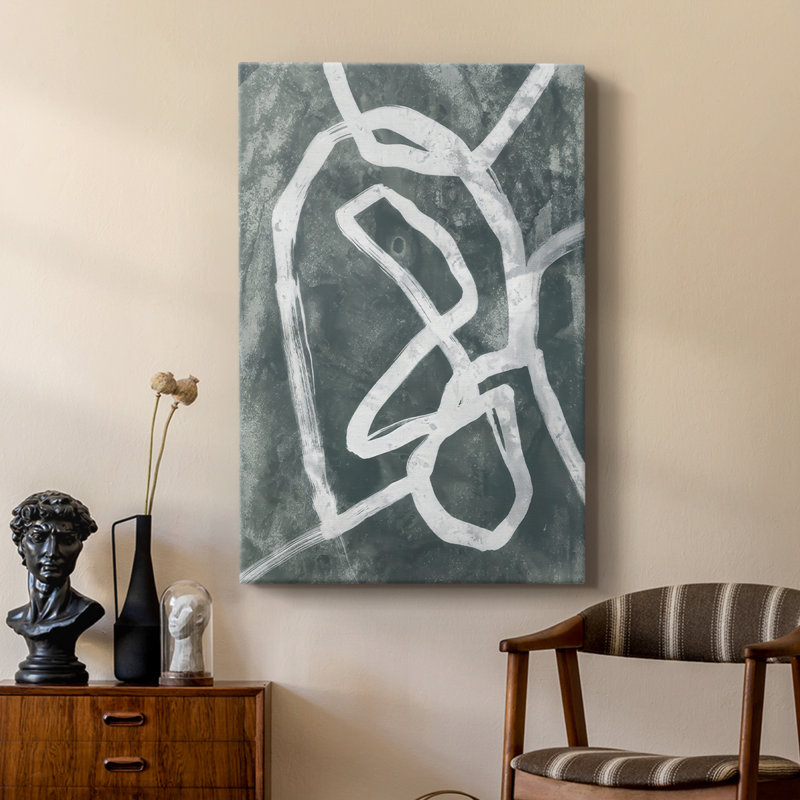 Chalk Line II -Custom Wrapped Gallery Cavas, 18" H x 12" W