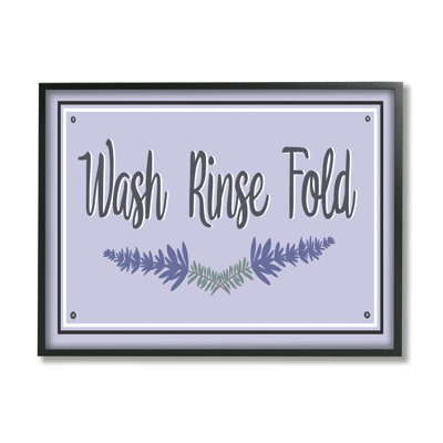 " Wash Rinse Fold Lavender Sprigs " by Darlene Seale