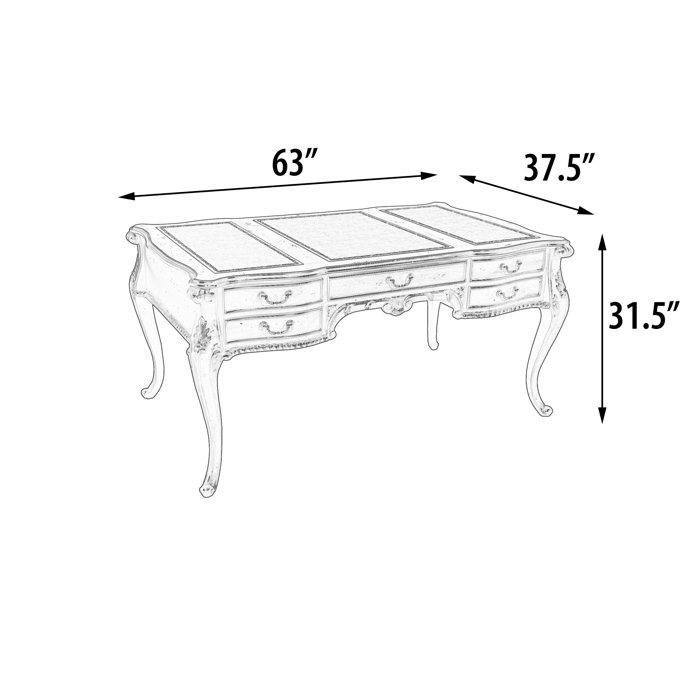 Astoria Grand Henkel 63'' Desk | Wayfair