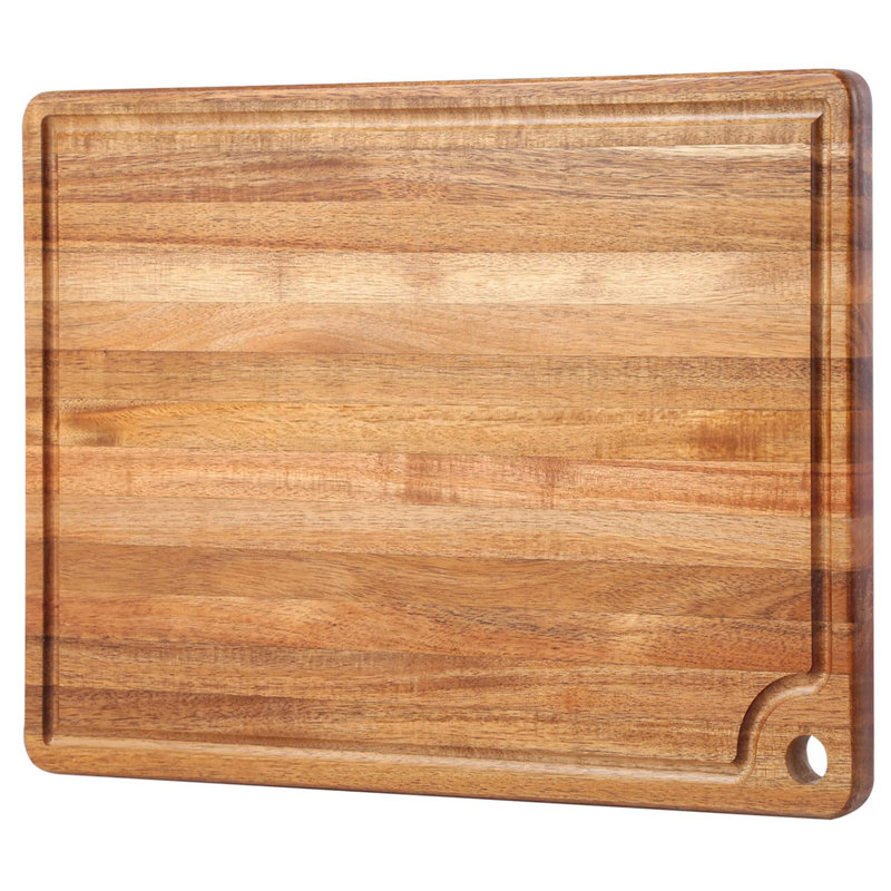 Grande planche à découper pour la cuisine en bois d'acacia