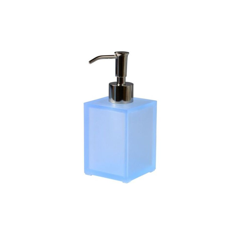 Soap / Lotion Dispenser, Silver/Frosted Sky