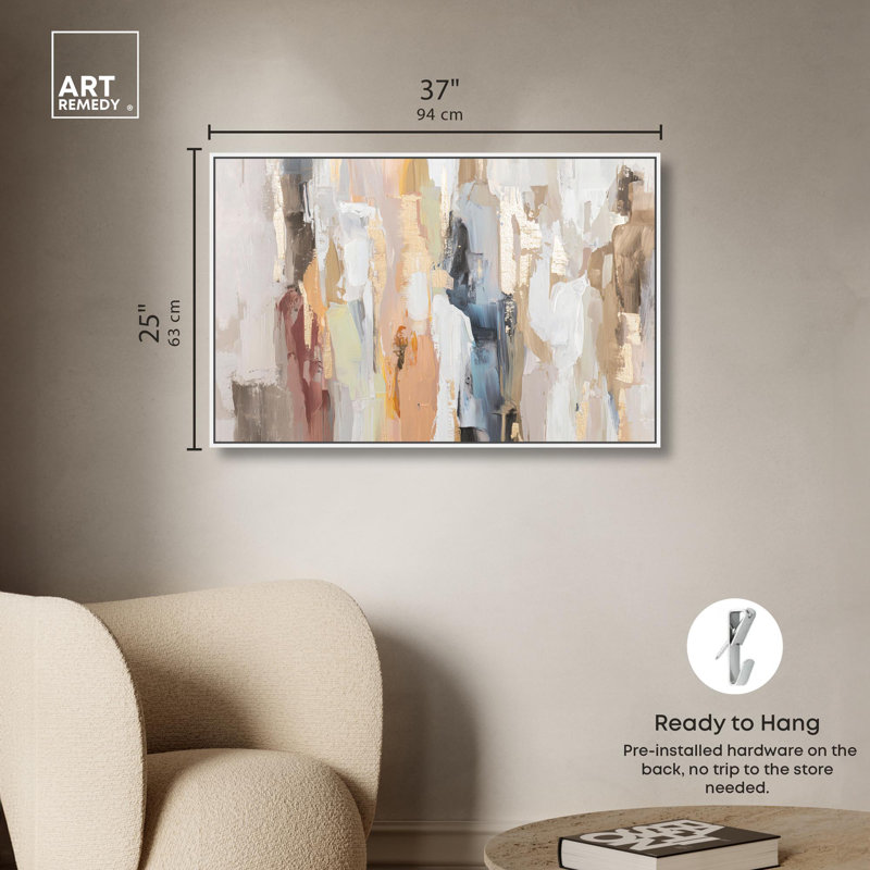 «Inner World III Boho Decor», reproduction d'art sur toile par Art Remedy, H 15 po x l 10 po, Cadre doré