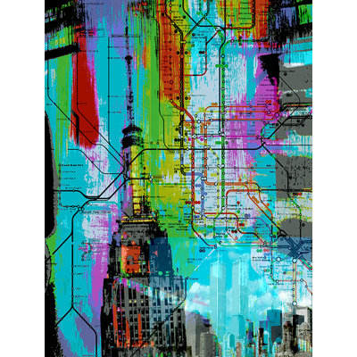 " New York Subway Color Splash " by Brandi Fitzgerald