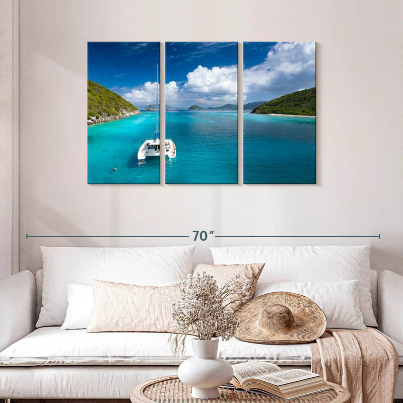 Mehar Lovango Cay Catamaran, 28" H x 45" W