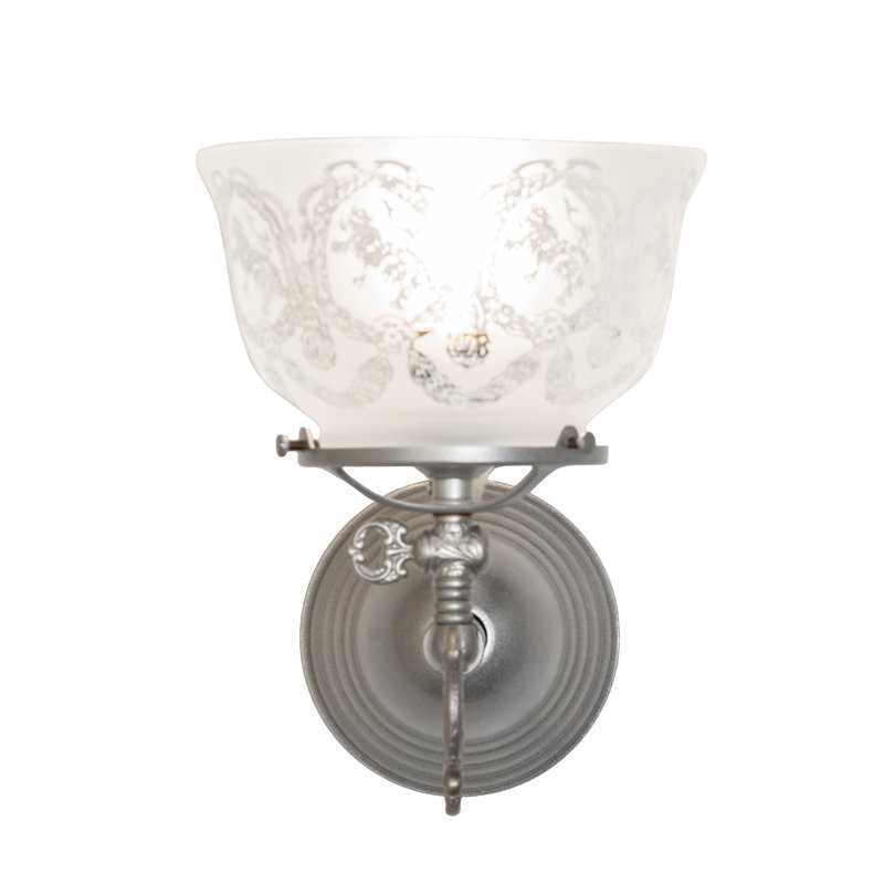 7" Wide Gas & Electric Wreath & Garland Wall Sconce