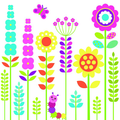 " Bright Floral Caterpillar "