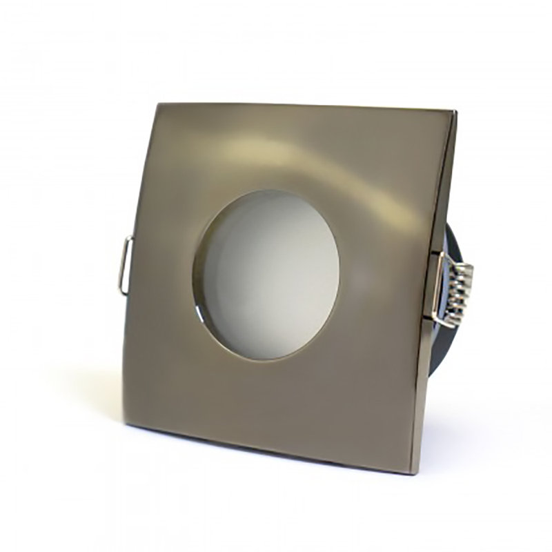 Ghaleb Bathroom 8.3cm Recessed Lighting Kit, Black Chrome