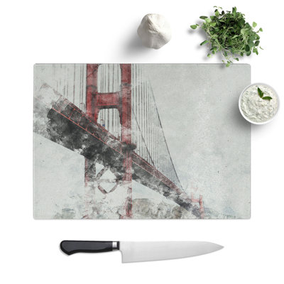 Golden Gate Bridge Vol.4 Watercolour Chopping Board