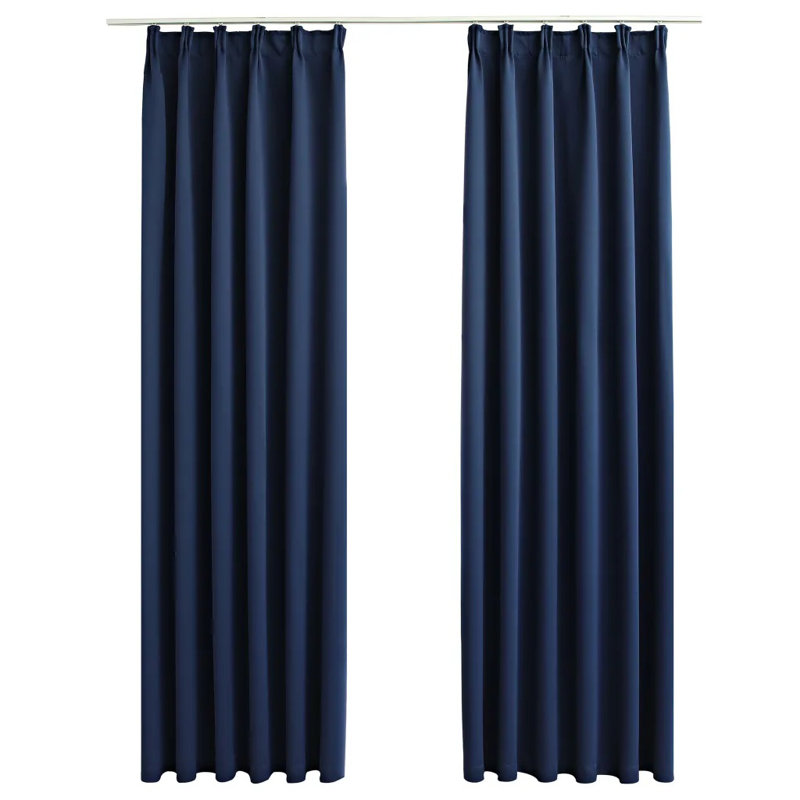 Kamrada Blackout Curtain, 140 W x 225 D cm, Blue