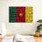 Straw Weave Cameroon Flag-164810375