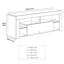 RGB Color Changing Light Mood TV Cabinet with Flip-Down Door-1339590376-1310924342