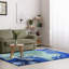 Tapis bleu crocheté à la main Vogt-22803330