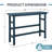 Azaruddin Outdoor Rectangular Counter Height Patio Bar Table HDPE-125978377
